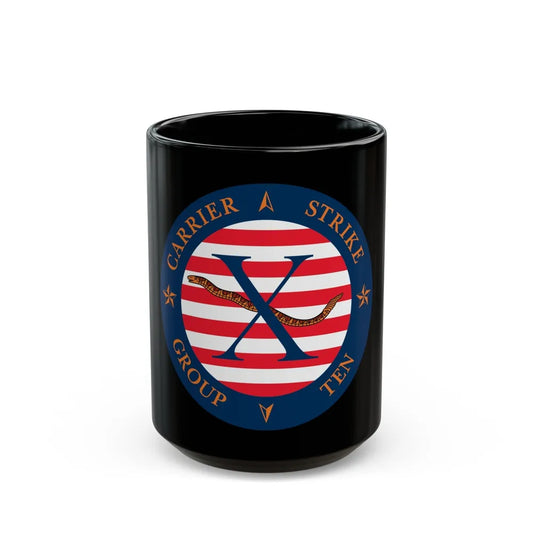 CSG 10 (U.S. Navy) Black Coffee Mug-15oz-Go Mug Yourself