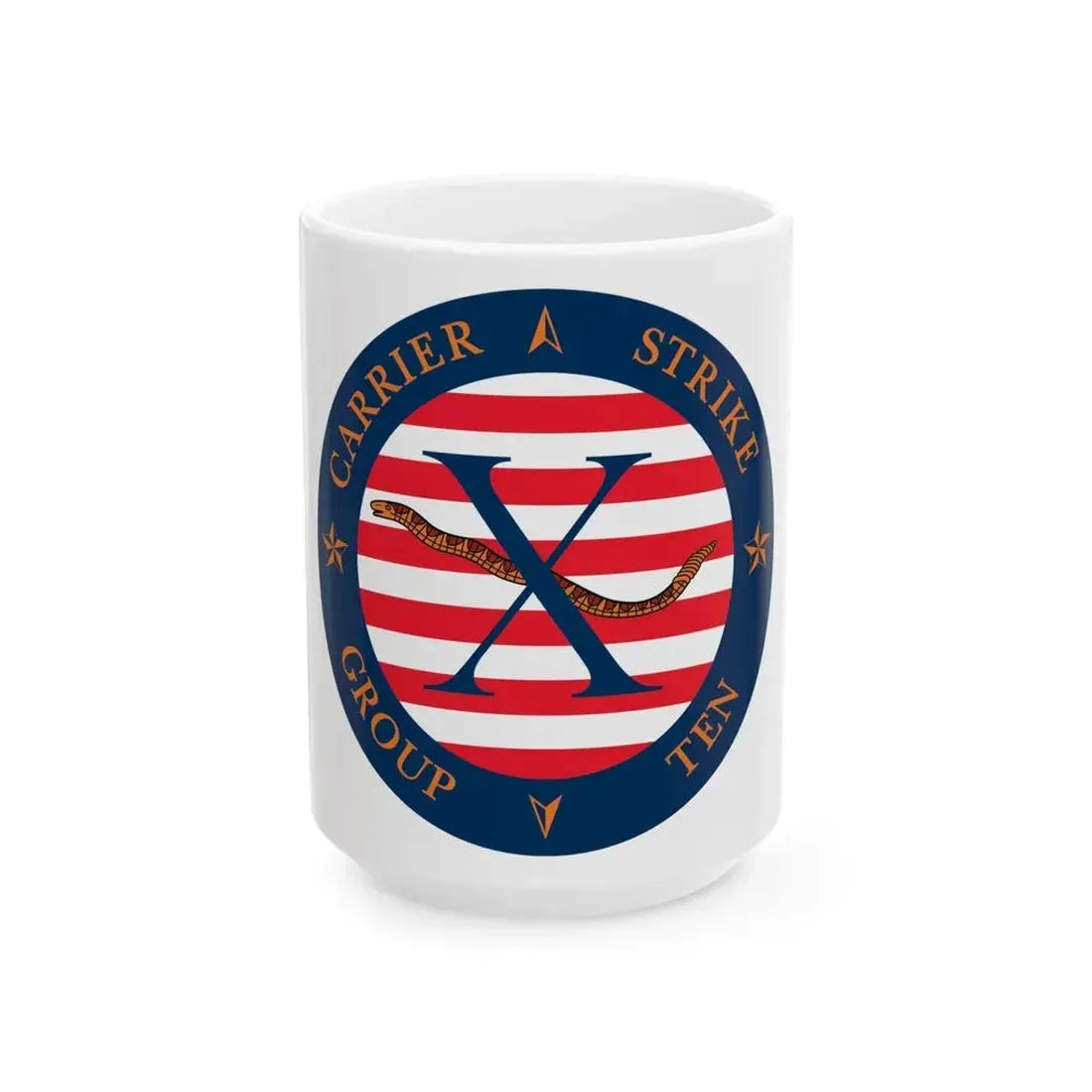 CSG 10 (U.S. Navy) White Coffee Mug 15oz - Go Mug Yourself