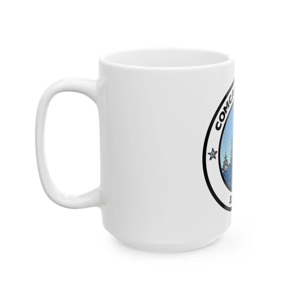 CSG 7 Carrier Strike Group Seven COMCARSTRKGRU SEVEN (U.S. Navy) White Coffee Mug-Go Mug Yourself