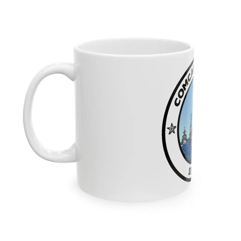 CSG 7 Carrier Strike Group Seven COMCARSTRKGRU SEVEN (U.S. Navy) White Coffee Mug-Go Mug Yourself