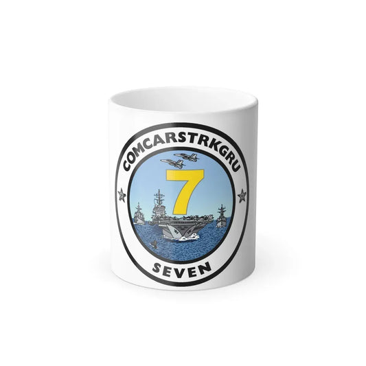 CSG 7 Carrier Strike Group Seven COMCARSTRKGRU SEVEN (U.S. Navy) Color Changing Mug 11oz Default Title 11oz - Go Mug Yourself