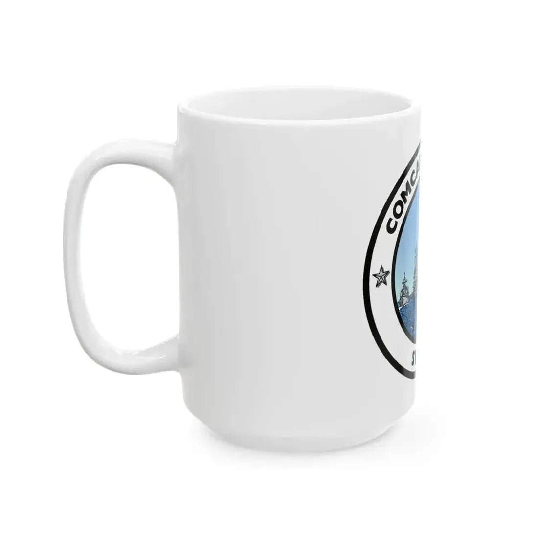 CSG 7 Carrier Strike Group Seven COMCARSTRKGRU SEVEN (U.S. Navy) White Coffee Mug - Go Mug Yourself