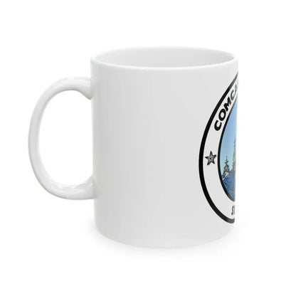 CSG 7 Carrier Strike Group Seven COMCARSTRKGRU SEVEN (U.S. Navy) White Coffee Mug - Go Mug Yourself