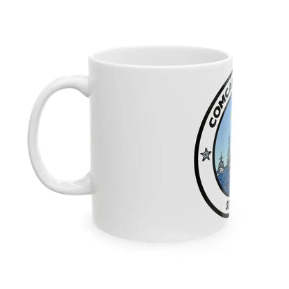 CSG 7 Carrier Strike Group Seven COMCARSTRKGRU SEVEN (U.S. Navy) White Coffee Mug - Go Mug Yourself