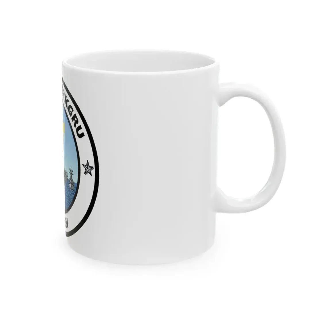 CSG 7 Carrier Strike Group Seven COMCARSTRKGRU SEVEN (U.S. Navy) White Coffee Mug - Go Mug Yourself