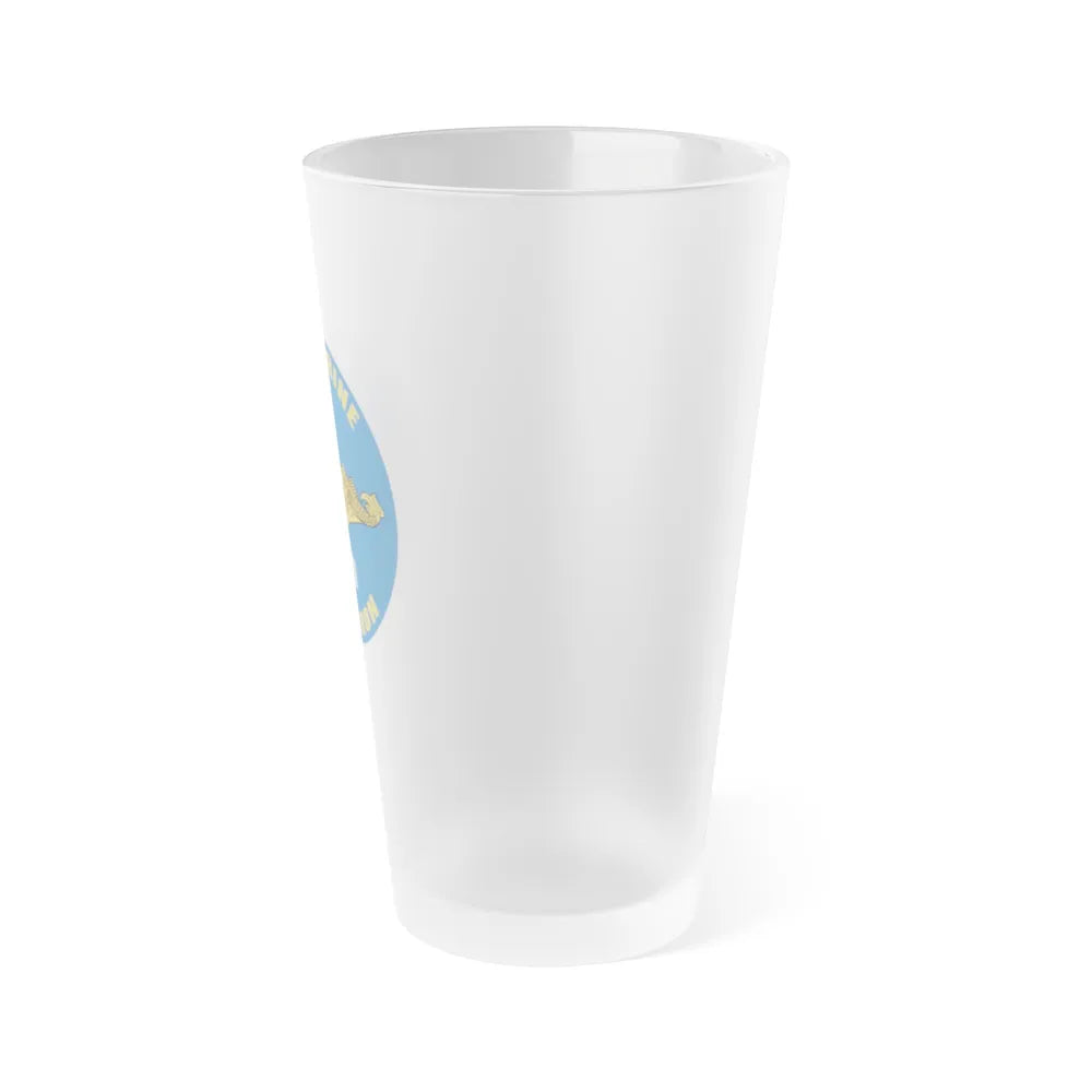 CSS 1 Gold Commander Submarine Squadron 1 (U.S. Navy) Frosted Pint Glass 16oz-Go Mug Yourself