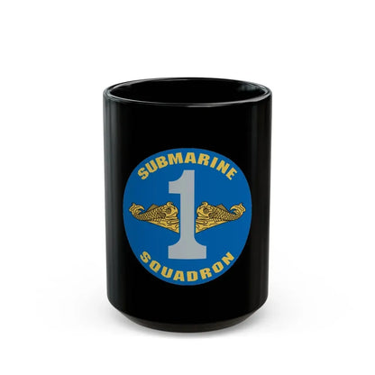 CSS 1 Gold Commander Submarine Squadron 1 (U.S. Navy) Black Coffee Mug 15oz - Go Mug Yourself