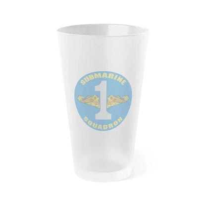 CSS 1 Gold Commander Submarine Squadron 1 (U.S. Navy) Frosted Pint Glass 16oz Default Title - Go Mug Yourself