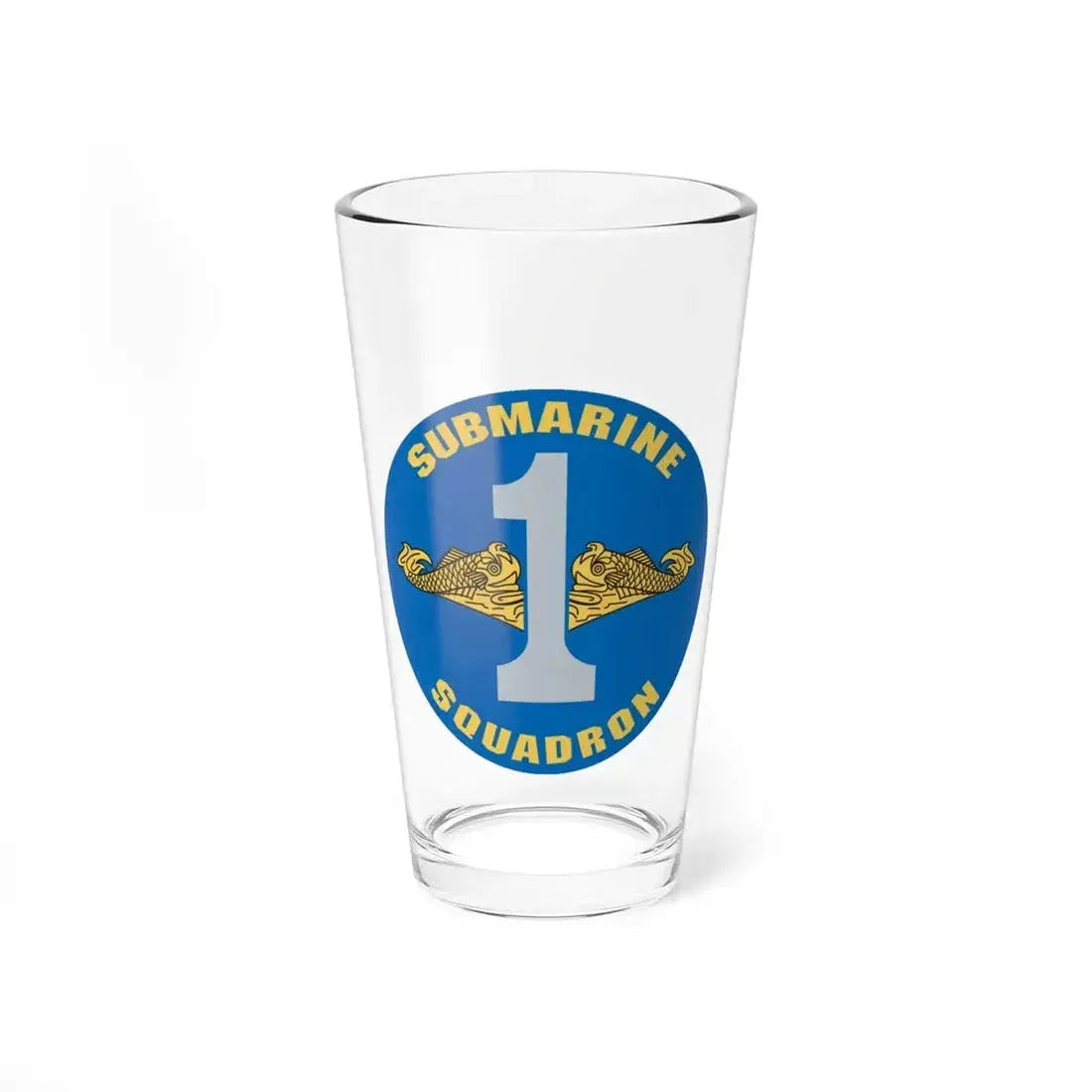 CSS 1 Gold Commander Submarine Squadron 1 (U.S. Navy) Pint Glass 16oz 16oz - Go Mug Yourself
