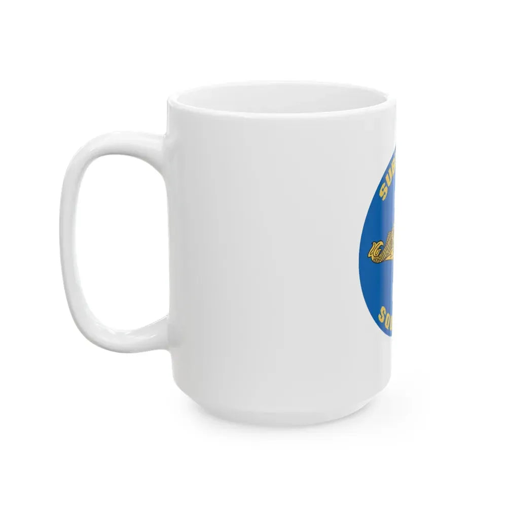 CSS 1 Gold Commander Submarine Squadron 1 (U.S. Navy) White Coffee Mug - Go Mug Yourself