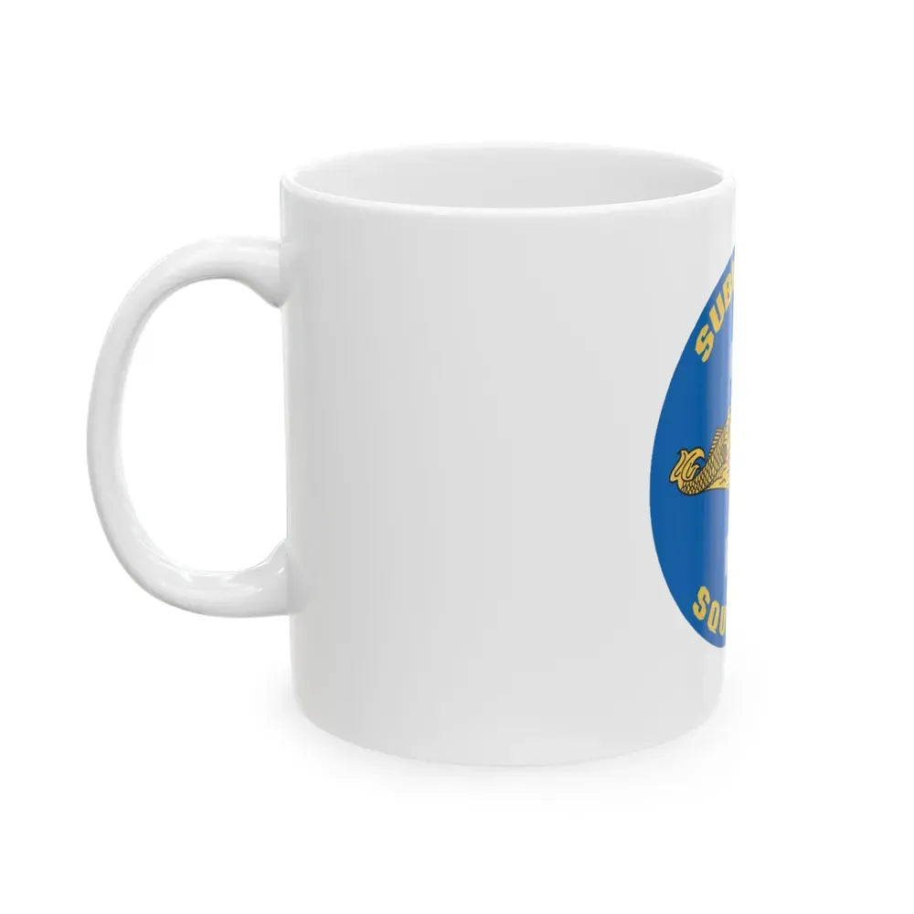 CSS 1 Gold Commander Submarine Squadron 1 (U.S. Navy) White Coffee Mug - Go Mug Yourself