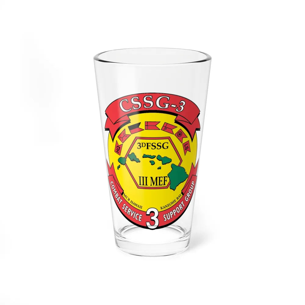 CSSG 3 Combat Service Support Group 3 (USMC) Pint Glass 16oz-16oz-Go Mug Yourself