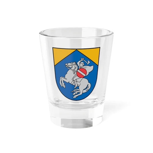 Cēsu novada ģerbonis (Latvia) (Coat of Arms) Shot Glass 1.5oz 1.5oz - Go Mug Yourself