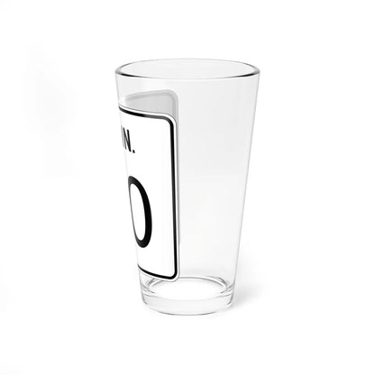 CT 00 1926 template (Connecticut) (Road Sign) Pint Glass 16oz - Go Mug Yourself