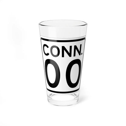 CT 00 1948 template (Connecticut) (Road Sign) Pint Glass 16oz 16oz - Go Mug Yourself