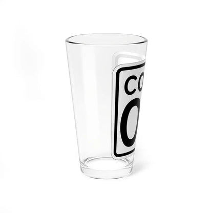 CT 00 1948 template (Connecticut) (Road Sign) Pint Glass 16oz - Go Mug Yourself