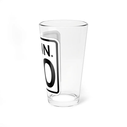 CT 00 1948 template (Connecticut) (Road Sign) Pint Glass 16oz - Go Mug Yourself