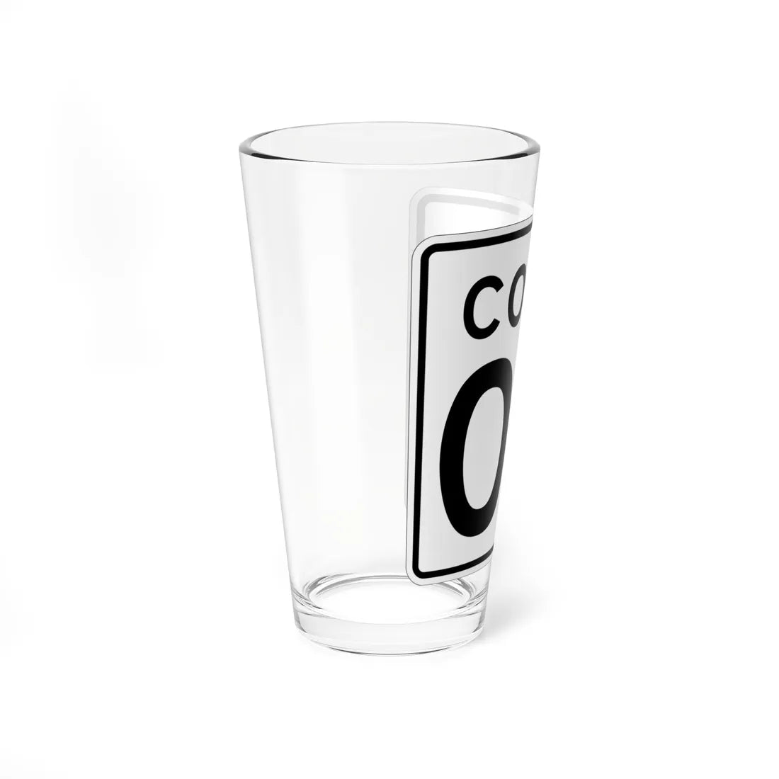 CT 00 1956 template (Connecticut) (Road Sign) Pint Glass 16oz - Go Mug Yourself