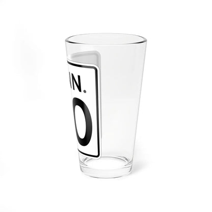 CT 00 1956 template (Connecticut) (Road Sign) Pint Glass 16oz - Go Mug Yourself