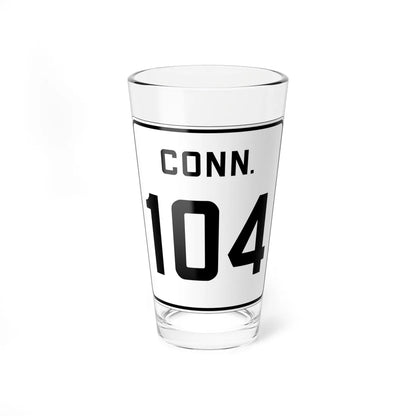 CT 104 1926 (Connecticut) (Road Sign) Pint Glass 16oz 16oz - Go Mug Yourself