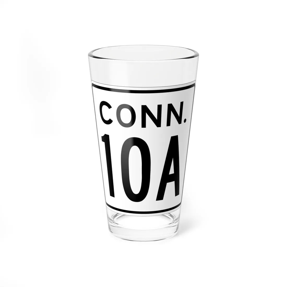CT 10A 1956 (Connecticut) (Road Sign) Pint Glass 16oz 16oz - Go Mug Yourself