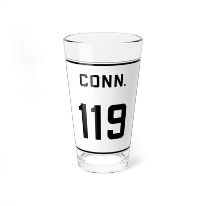 CT 119 1926 (Connecticut) (Road Sign) Pint Glass 16oz 16oz - Go Mug Yourself