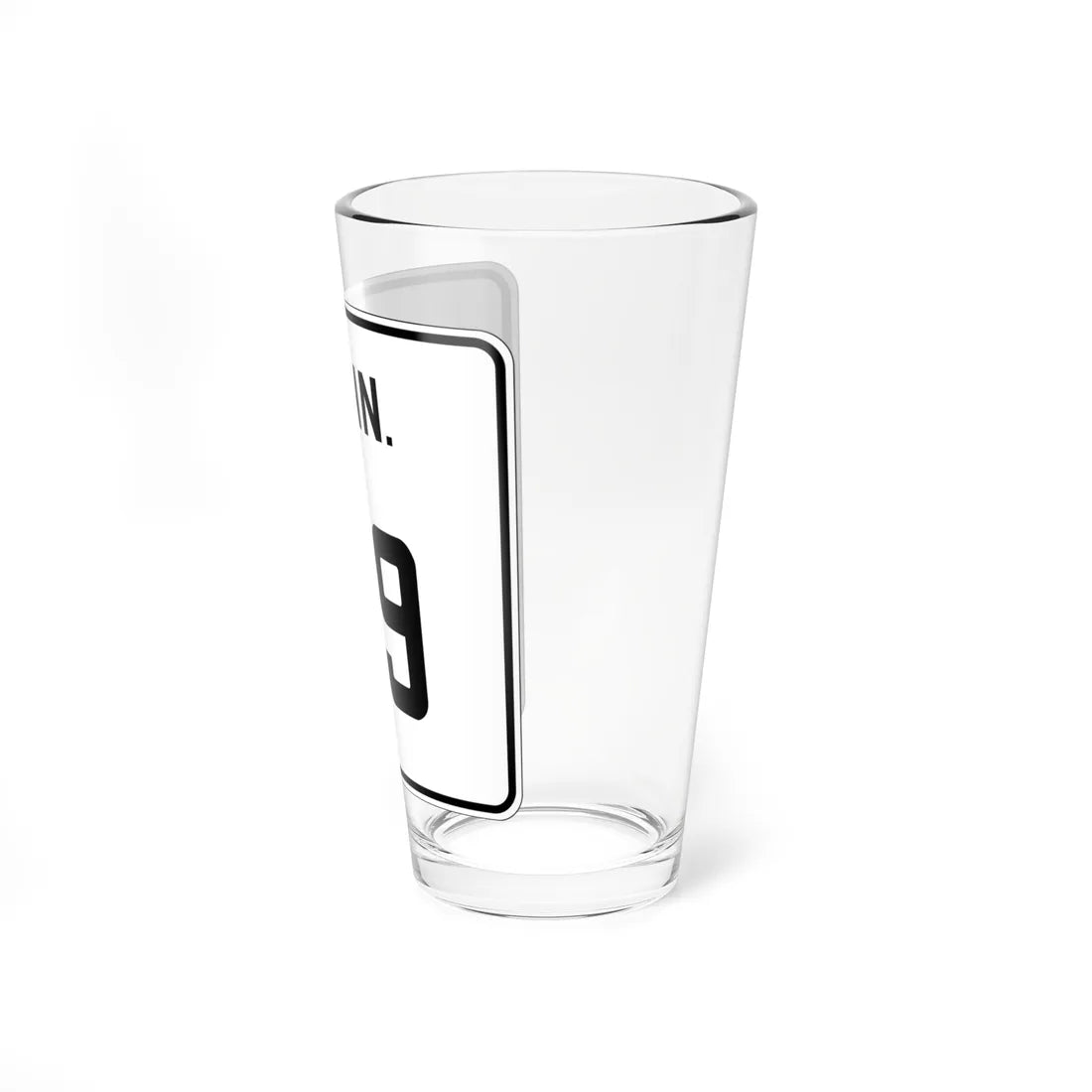CT 119 1926 (Connecticut) (Road Sign) Pint Glass 16oz - Go Mug Yourself