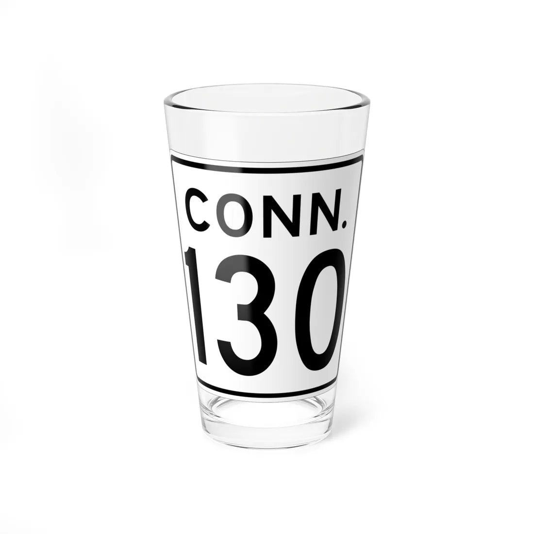 CT 130 1956 (Connecticut) (Road Sign) Pint Glass 16oz 16oz - Go Mug Yourself