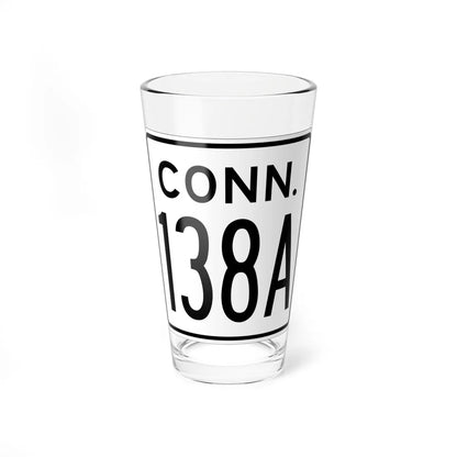 CT 138A 1956 (Connecticut) (Road Sign) Pint Glass 16oz 16oz - Go Mug Yourself