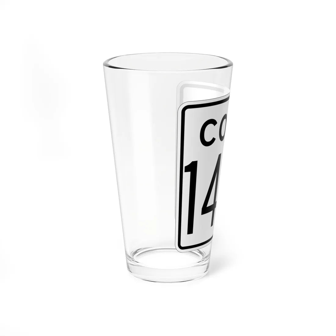 CT 140A 1956 (Connecticut) (Road Sign) Pint Glass 16oz - Go Mug Yourself
