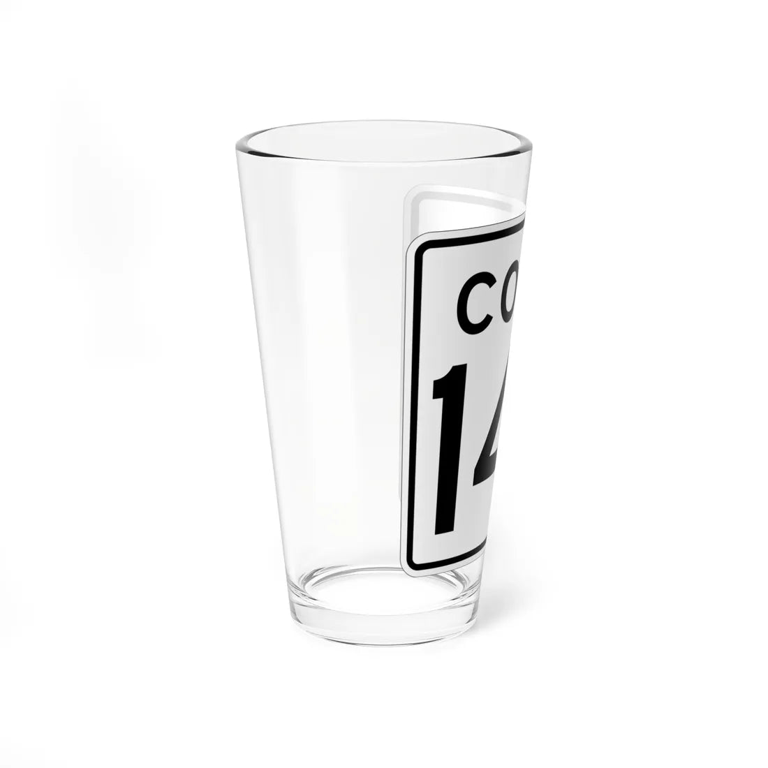 CT 143 1956 (Connecticut) (Road Sign) Pint Glass 16oz - Go Mug Yourself