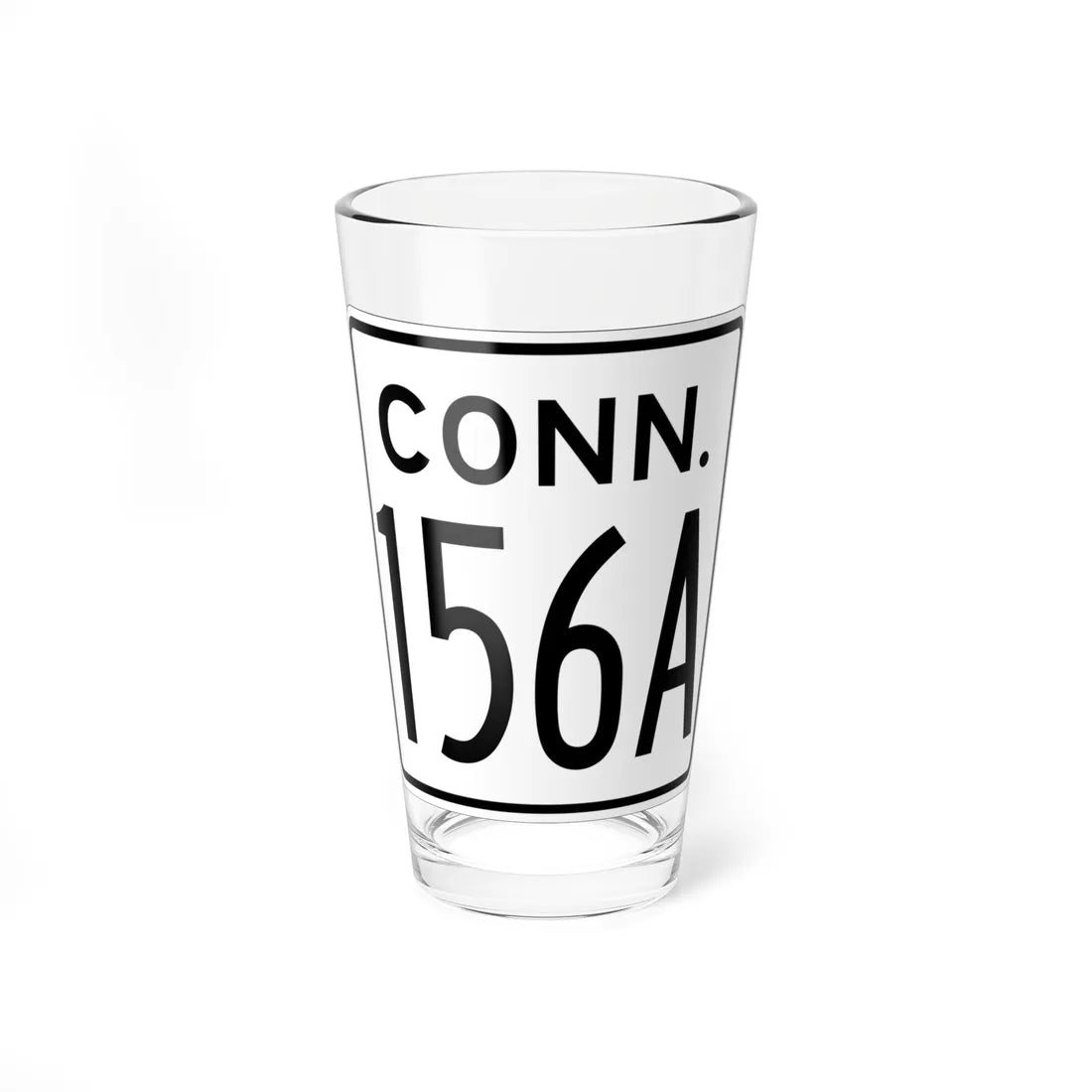 CT 156A 1956 (Connecticut) (Road Sign) Pint Glass 16oz 16oz - Go Mug Yourself
