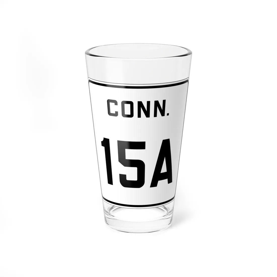 CT 15A 1926 (Connecticut) (Road Sign) Pint Glass 16oz 16oz - Go Mug Yourself