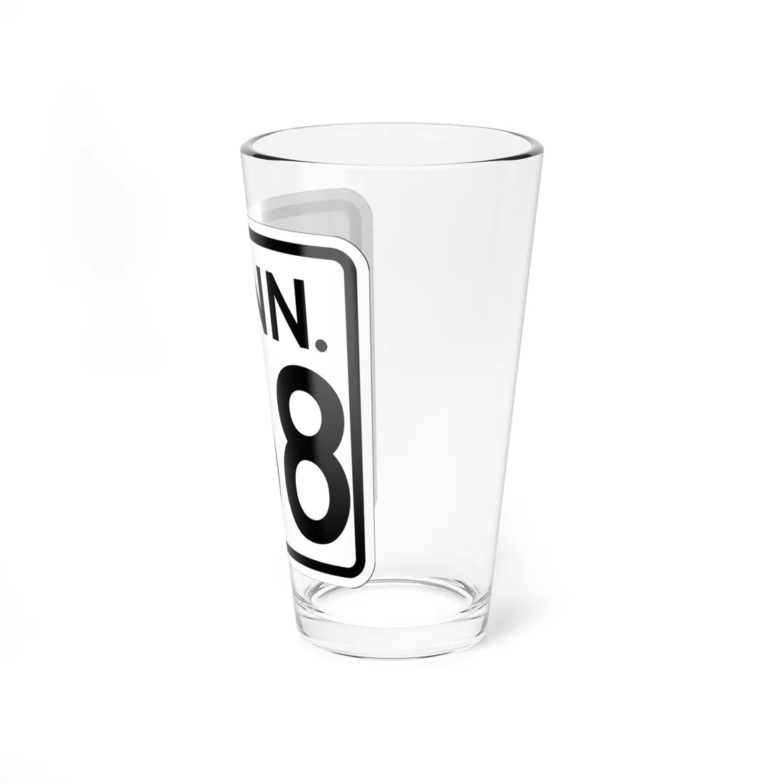 CT 168 1948 (Connecticut) (Road Sign) Pint Glass 16oz - Go Mug Yourself