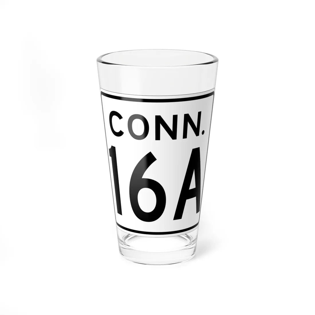 CT 16A 1956 (Connecticut) (Road Sign) Pint Glass 16oz 16oz - Go Mug Yourself