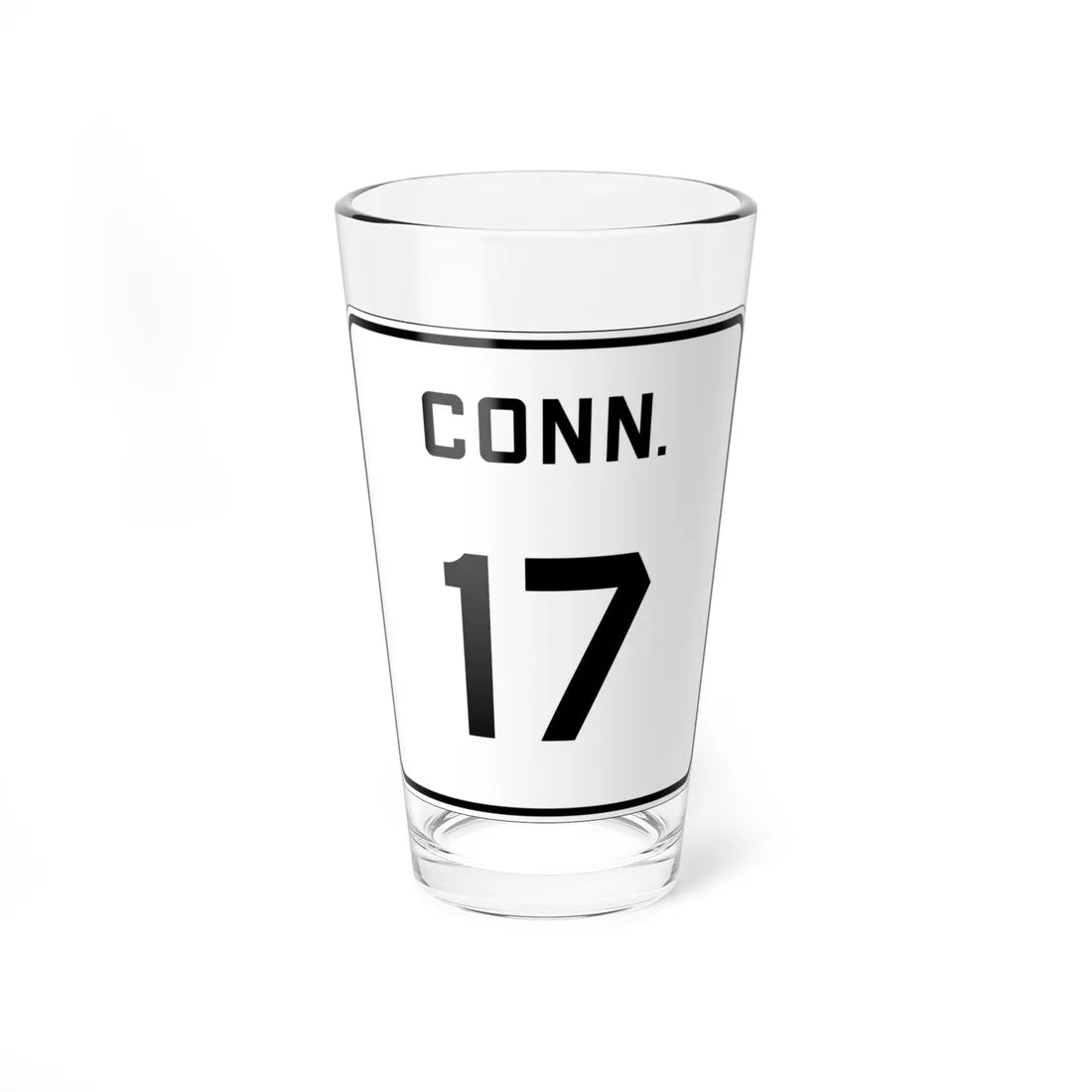 CT 17 1926 (Connecticut) (Road Sign) Pint Glass 16oz 16oz - Go Mug Yourself