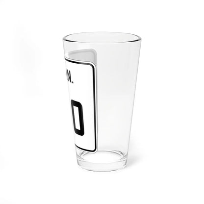 CT 180 1926 (Connecticut) (Road Sign) Pint Glass 16oz - Go Mug Yourself