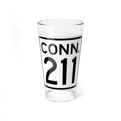 CT 211 1948 (Connecticut) (Road Sign) Pint Glass 16oz 16oz - Go Mug Yourself