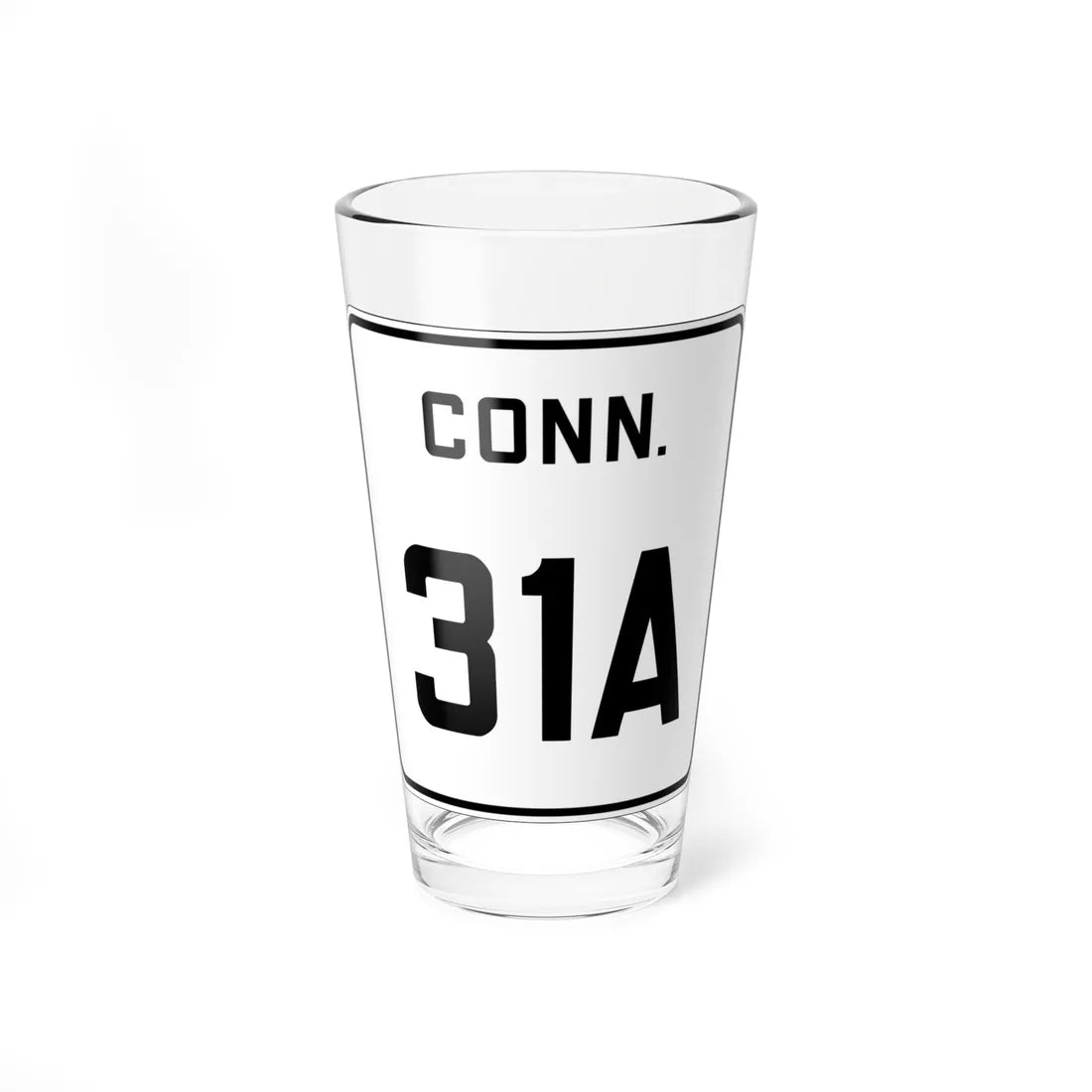CT 31A 1926 (Connecticut) (Road Sign) Pint Glass 16oz 16oz - Go Mug Yourself