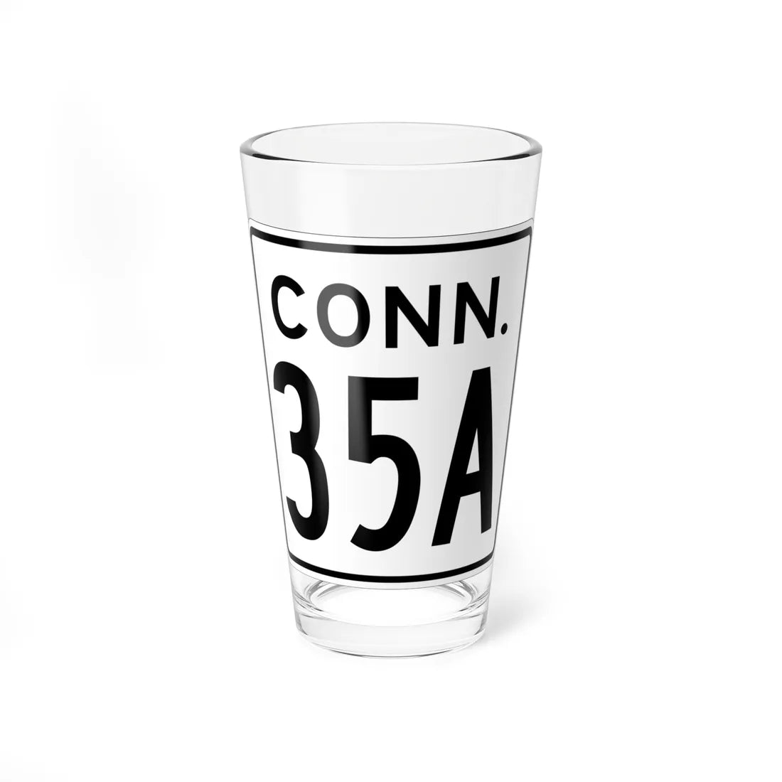 CT 35A 1956 (Connecticut) (Road Sign) Pint Glass 16oz 16oz - Go Mug Yourself