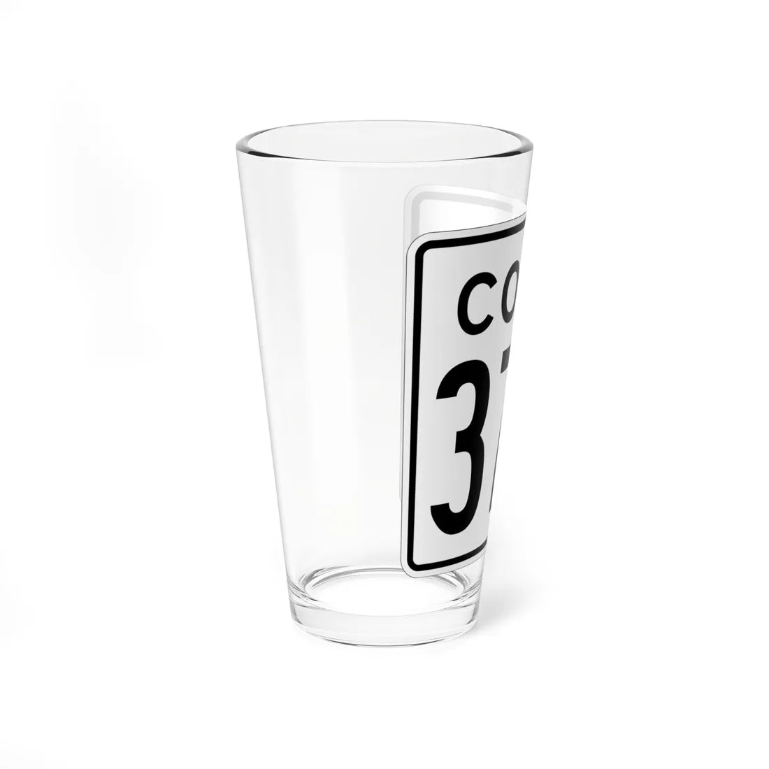 CT 37A 1956 (Connecticut) (Road Sign) Pint Glass 16oz - Go Mug Yourself
