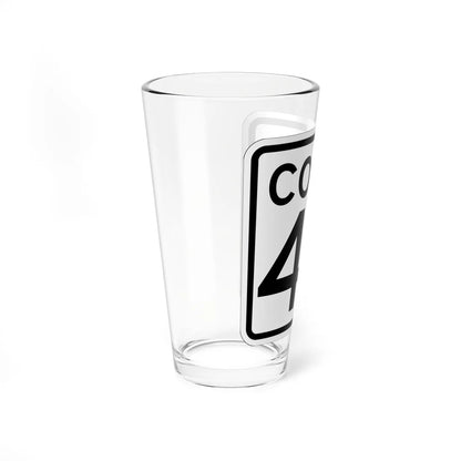 CT 49 1948 (Connecticut) (Road Sign) Pint Glass 16oz - Go Mug Yourself