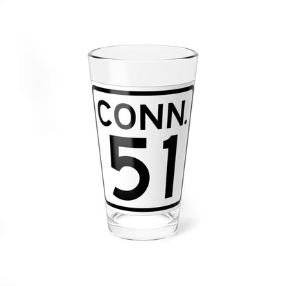 CT 51 1948 (Connecticut) (Road Sign) Pint Glass 16oz 16oz - Go Mug Yourself