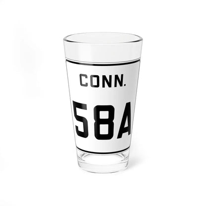 CT 58A 1926 (Connecticut) (Road Sign) Pint Glass 16oz 16oz - Go Mug Yourself
