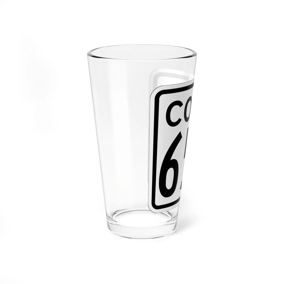 CT 65A 1948 (Connecticut) (Road Sign) Pint Glass 16oz - Go Mug Yourself