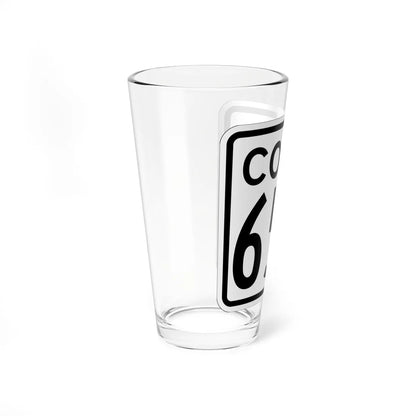 CT 65A 1948 (Connecticut) (Road Sign) Pint Glass 16oz - Go Mug Yourself