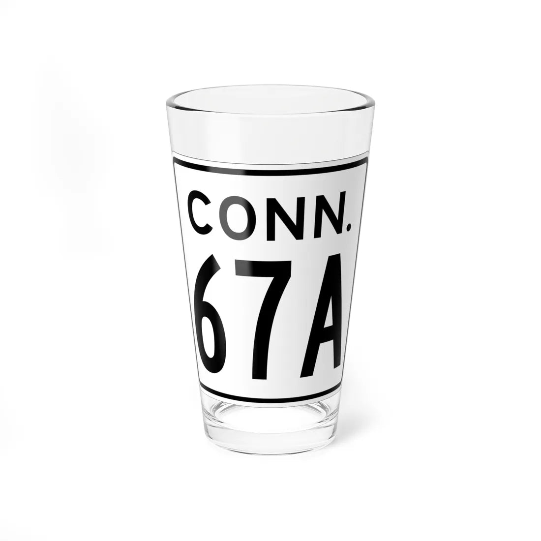 CT 67A 1956 (Connecticut) (Road Sign) Pint Glass 16oz 16oz - Go Mug Yourself