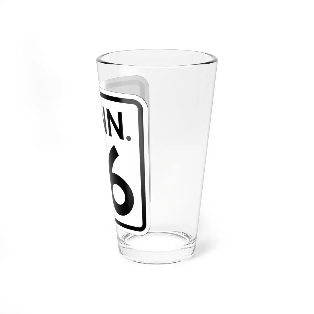 CT 76 1948 (Connecticut) (Road Sign) Pint Glass 16oz - Go Mug Yourself