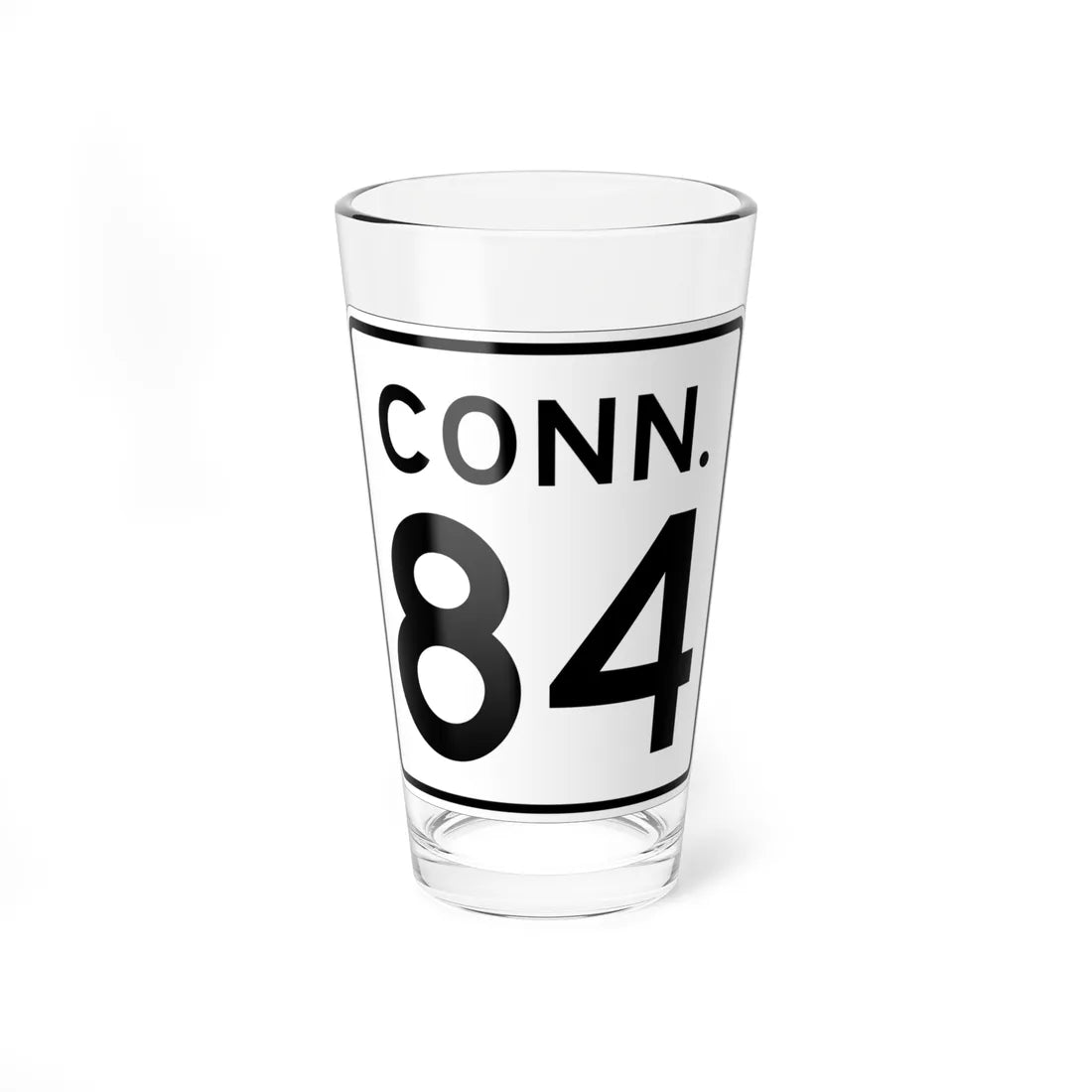 CT 84 1956 (Connecticut) (Road Sign) Pint Glass 16oz 16oz - Go Mug Yourself