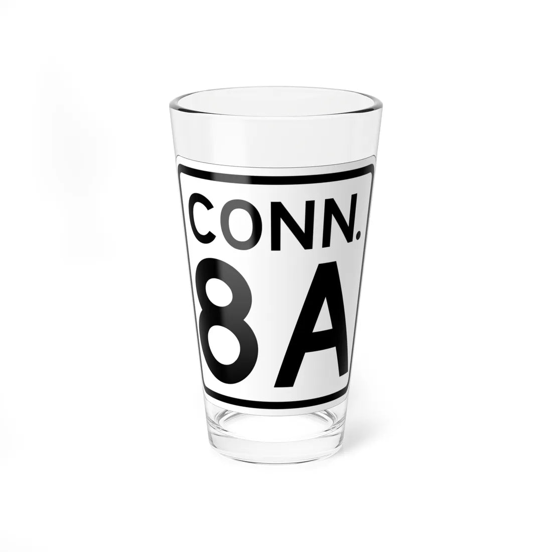 CT 8A 1948 (Connecticut) (Road Sign) Pint Glass 16oz 16oz - Go Mug Yourself